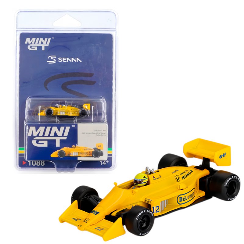 MiniGT 1088 Blister - 1987 Lotus 99T #12 Ayrton Senna Monaco GP Winner MiniGT 1088 Blister - 1987 Lotus 99T #12 Ayrton Senna Monaco GP Winner