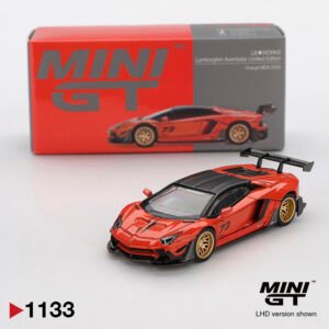 MiniGT 1133 - 2025 Lamborghini Aventador LB-Works Limited Edition Orange MDX