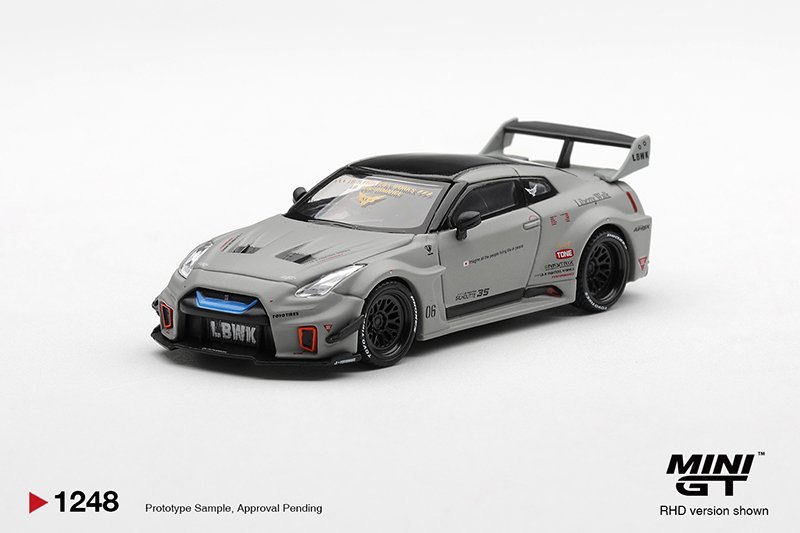 MiniGT 1248 - 2026 Nissan GTR R35 LB-Super Silhouette GT-R VER1, matt gray MiniGT 1248 - 2026 Nissan GTR R35 LB-Super Silhouette GT-R VER1, matt grey - Image 2