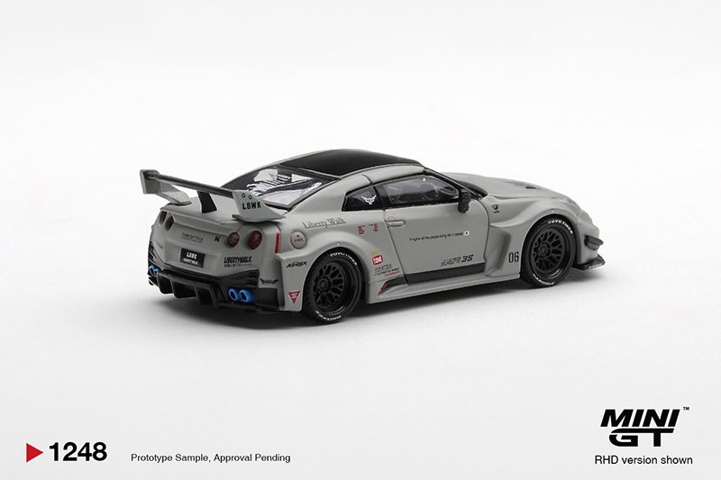 MiniGT 1248 - 2026 Nissan GTR R35 LB-Super Silhouette GT-R VER1, matt gray MiniGT 1248 - 2026 Nissan GTR R35 LB-Super Silhouette GT-R VER1, matt grey - Image 3