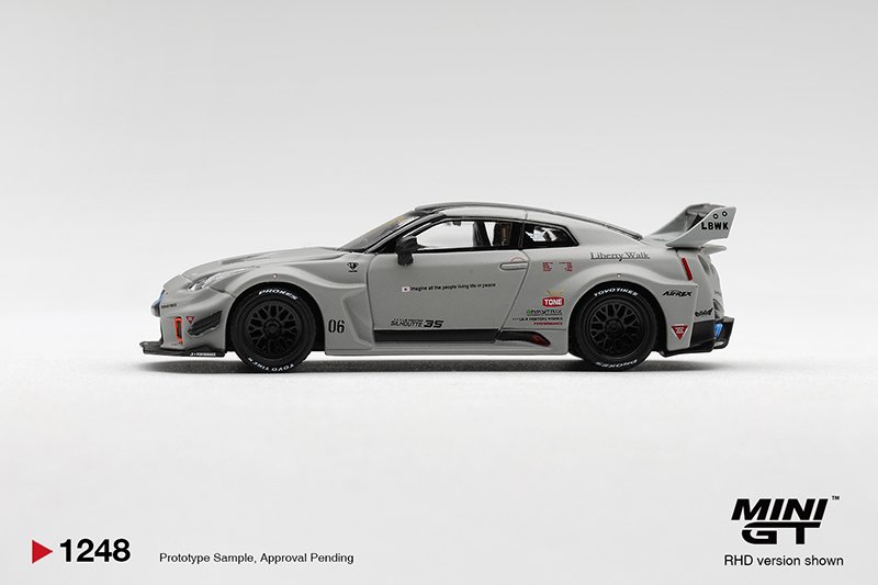 MiniGT 1248 - 2026 Nissan GTR R35 LB-Super Silhouette GT-R VER1, matt gray MiniGT 1248 - 2026 Nissan GTR R35 LB-Super Silhouette GT-R VER1, matt grey - Image 4