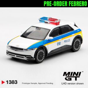 *RESERVA FEBRERO 2027* MiniGT 1383 KOREA EXCLUSIVE - Hyundai Ioniq 5 Police Car