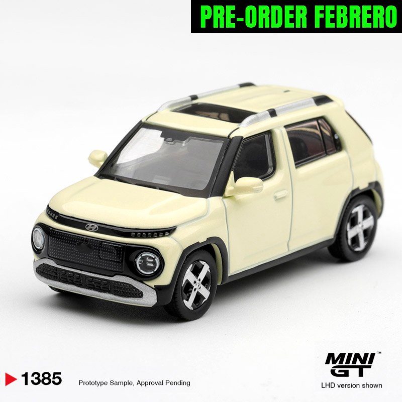 *RESERVA FEBRERO 2027* MiniGT 1385 KOREA EXCLUSIVE - Hyundai Casper Butter Cream Yellow Pearl *RESERVA FEBRERO 2027* MiniGT 1385 KOREA EXCLUSIVE - Hyundai Casper Butter Cream Yellow Pearl