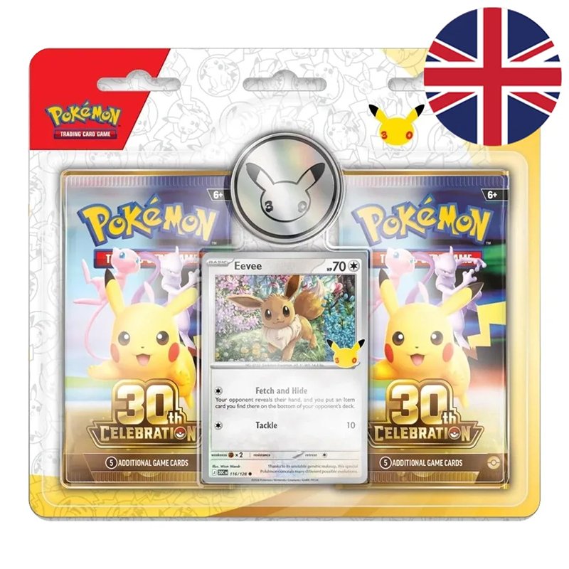 Pokemon 30th Aniversario - Blister 2 pack - Ingles Pokemon 30th Aniversario - Blister 2 pack - Ingles