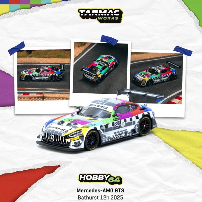 Tarmac - 2025 Mercedes-AMG GT3, #888 Maro Engel/Mikaël Grenier/Maxime Martin Bathurst 12h 2025 GruppeM Racing Tarmac - 2025 Mercedes-AMG GT3, #888 Maro Engel/Mikaël Grenier/Maxime Martin Bathurst 12h 2025 GruppeM Racing