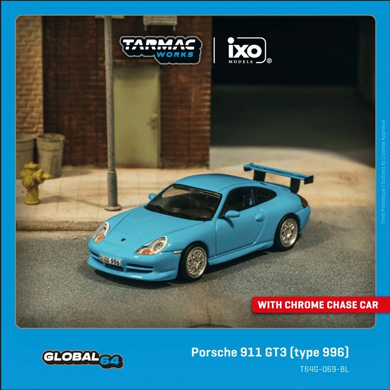 Tarmac - Porsche 911 GT3 (type 996), light blue Tarmac - Porsche 911 GT3 (type 996), light blue