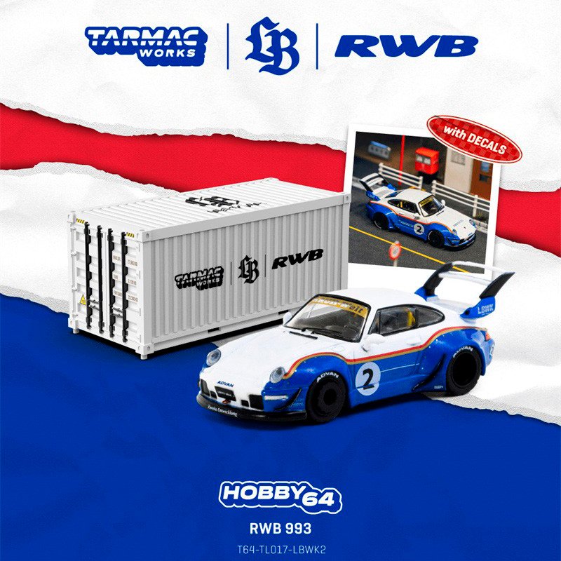 Tarmac - RWB 993 #2 Liberty Walk, blue/white Tarmac - RWB 993 #2 Liberty Walk, blue/white