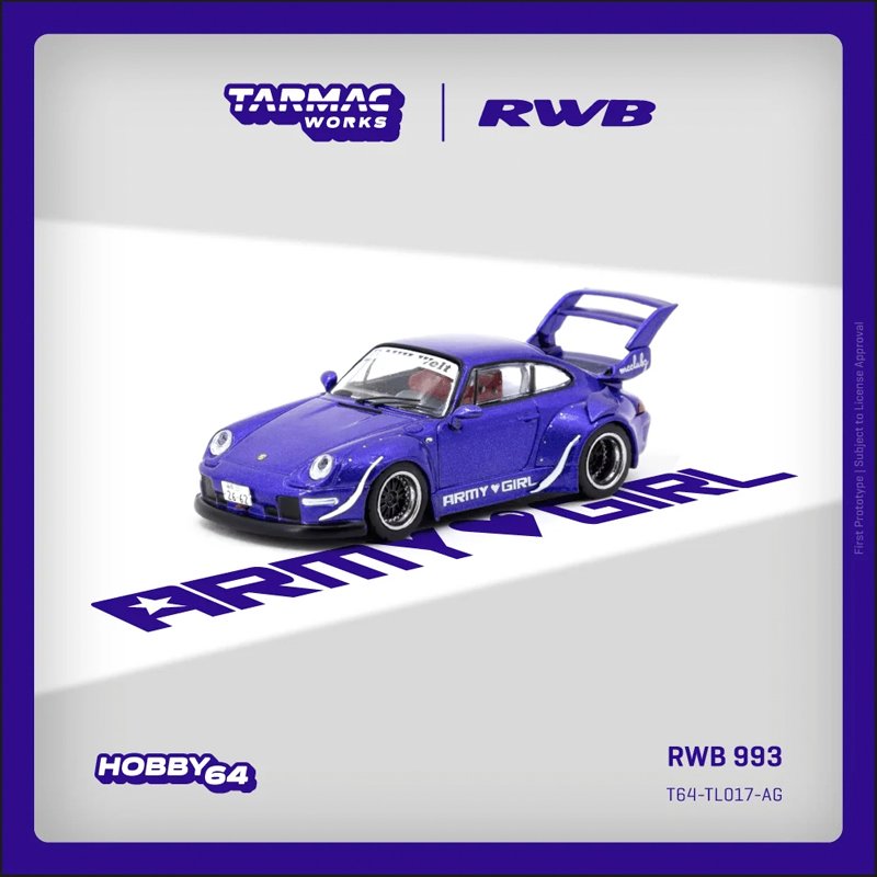Tarmac - RWB 993 *ARMY GIRL*, purple Tarmac - RWB 993 *ARMY GIRL*, purple