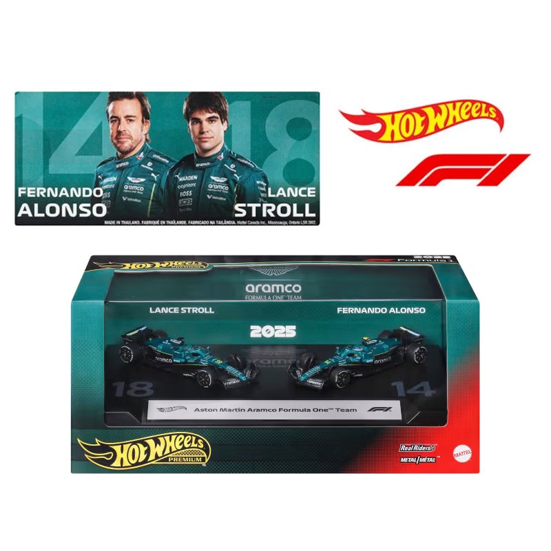 2-pack Formula 1 - Aston Martin Lance Stroll + Aston Martin Fernando Alonso 2-pack Formula 1 - Aston Martin Lance Stroll + Aston Martin Fernando Alonso