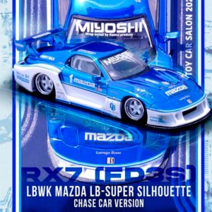 CHASE Inno64 - LBWK Mazda RX7 (FD3S) LB Super            Silhouette *Hong Kong Toy Car Salon 2024 Special Edition*, white/blue