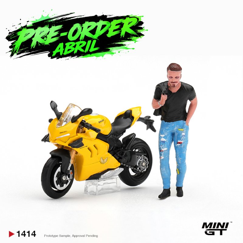 *PRE-ORDER Abril 2027* MiniGT 1414 - 2020 Ducati Panigale V4 W/S Giallo Figure *PRE-ORDER Abril 2027* MiniGT 1414 - 2020 Ducati Panigale V4 W/S Giallo Figure