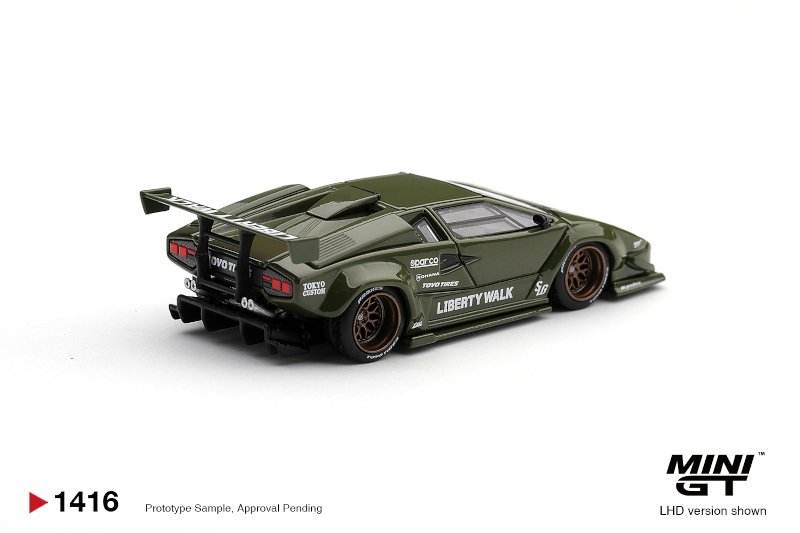 *PRE-ORDER Abril 2027* MiniGT 1416 - 2025 Lamborghini Countach LB Works Army Green *PRE-ORDER Abril 2027* MiniGT 1416 - 2025 Lamborghini Countach LB Works Army Green - Image 2