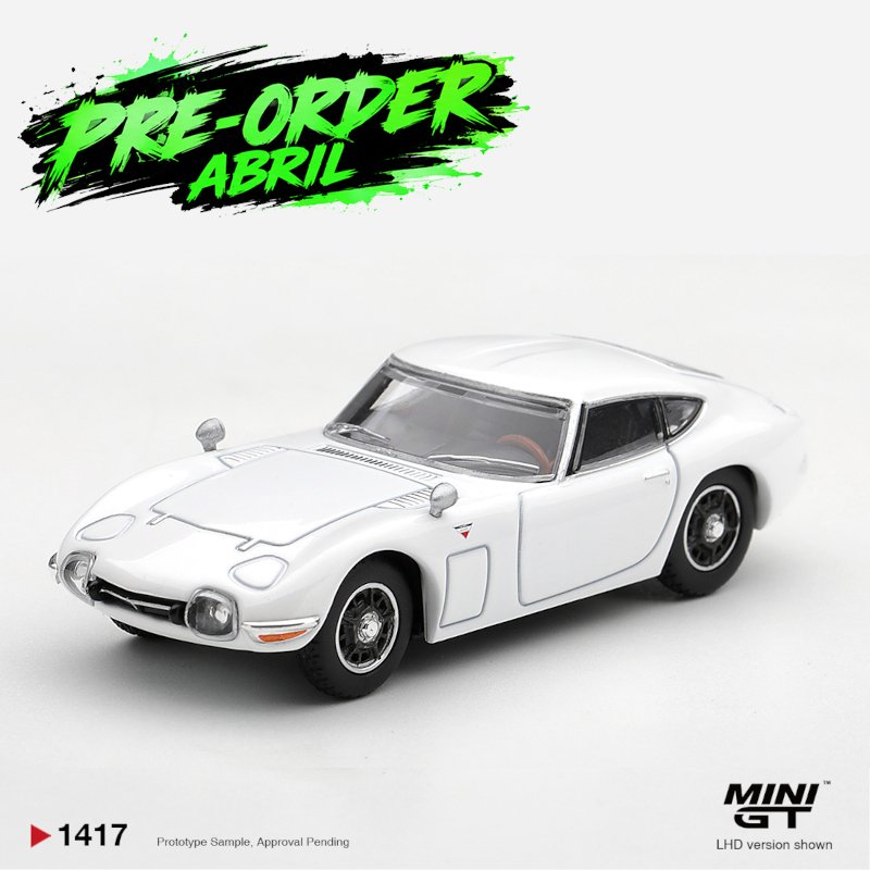 *PRE-ORDER Abril 2027* MiniGT 1417 - 1967 Toyota 2000GT Pegasus White *PRE-ORDER Abril 2027* MiniGT 1417 - 1967 Toyota 2000GT Pegasus White
